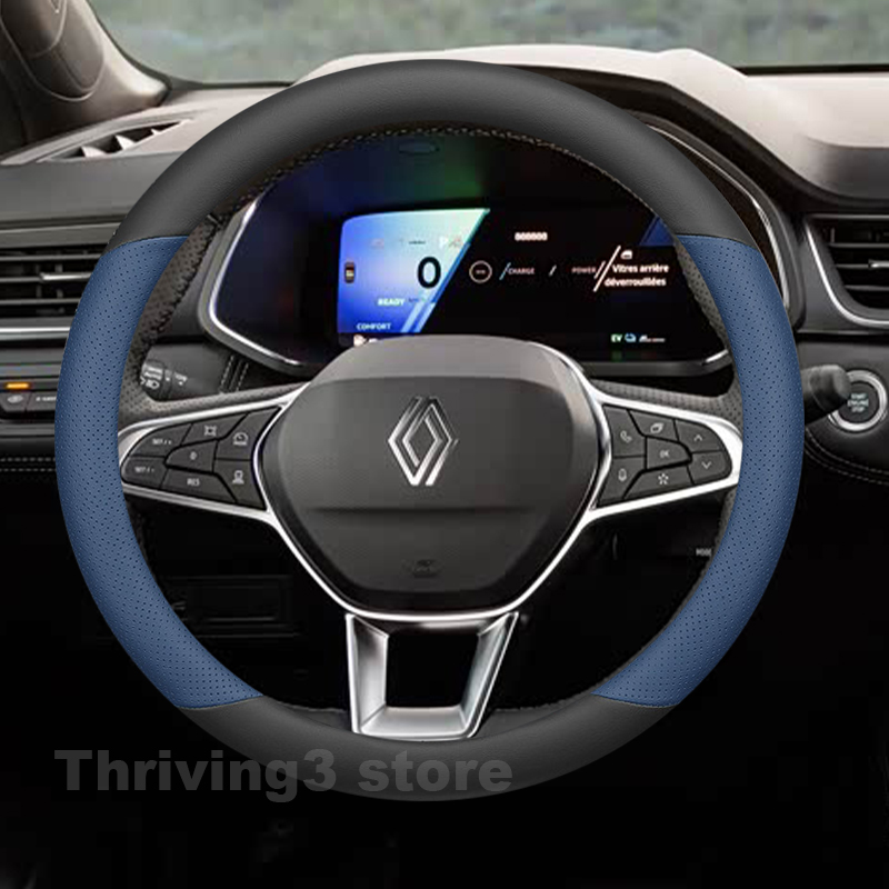 Tech Accessories Hub - Leather Car Steering Wheel Cover For