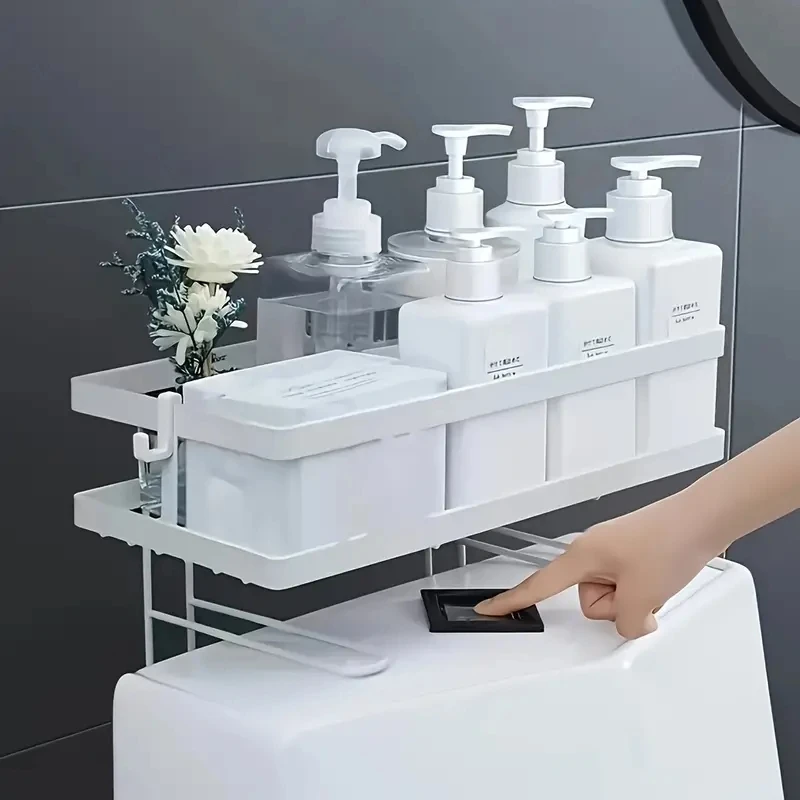 Tech Accessories Organizer - Over The Toilet Storage Shelf -