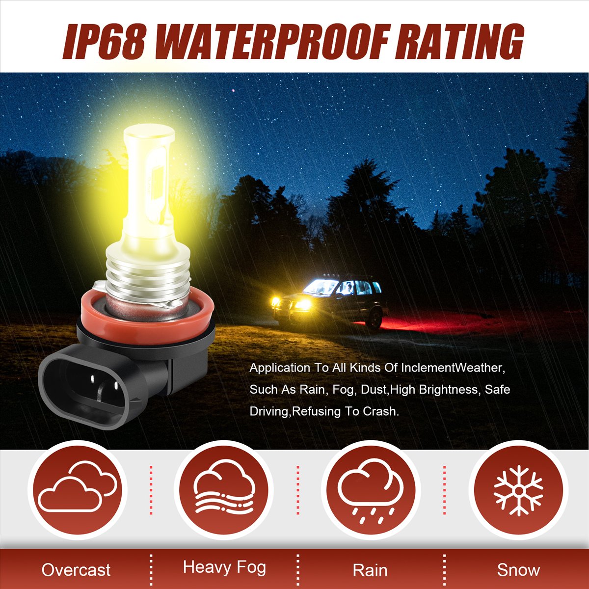Tech Lighting Accessories - #68O Automotive Parts & Accessories,H11 H8
