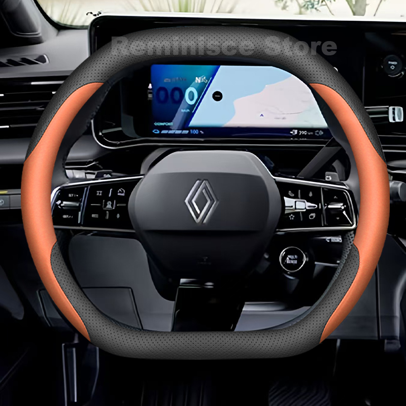 Tech Accessories Hub - Leather Car Steering Wheel Cover for