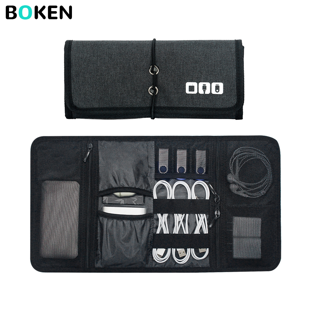 Tech Accessories Travel - Tech Organizer Bag Cable Storage Case