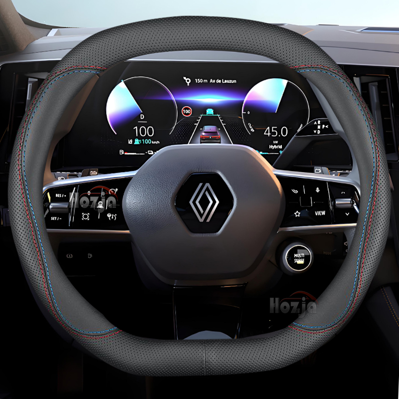 Tech Accessories Hub - Leather Car Steering Wheel Cover for