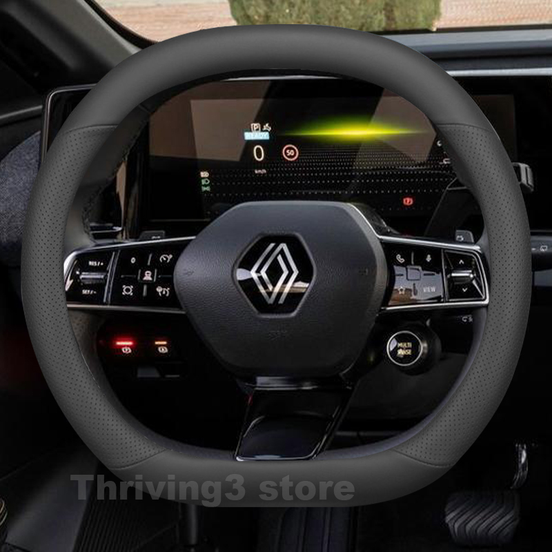 Tech Accessories Hub - Leather Car Steering Wheel Cover For