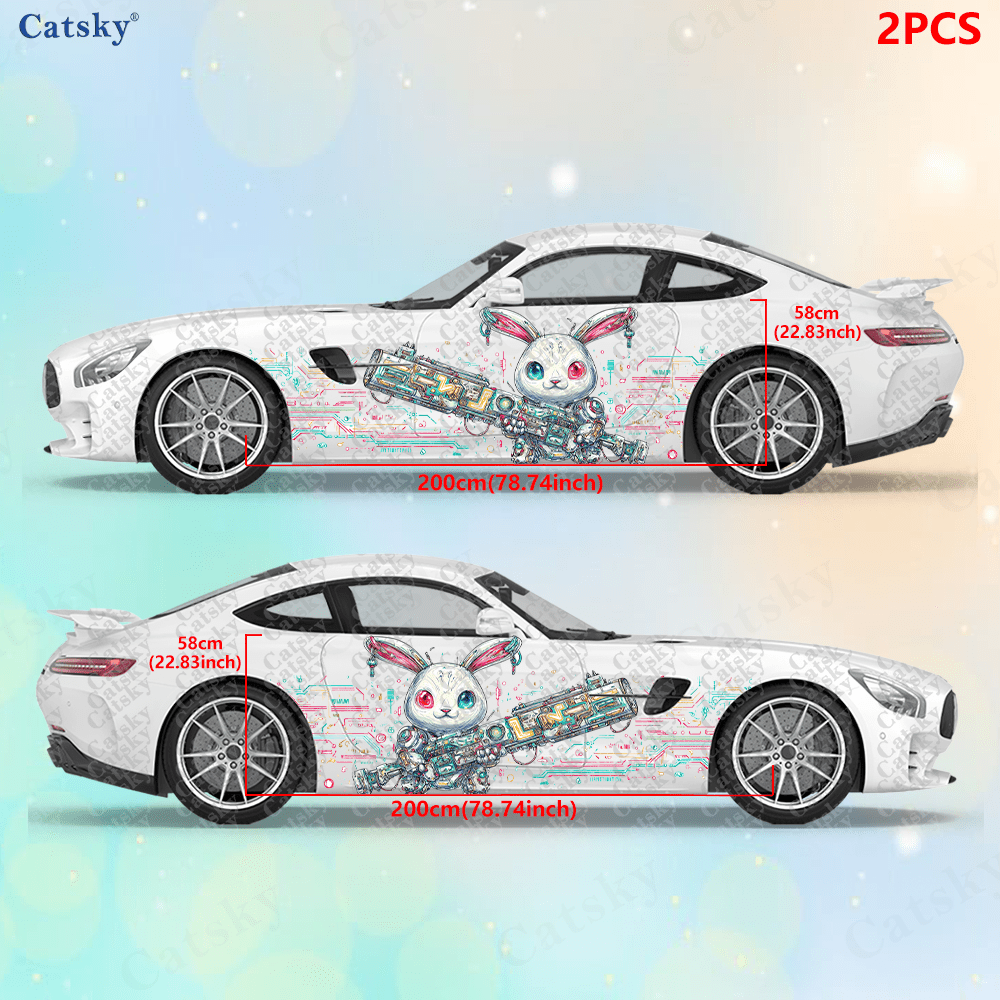 2pcs Cyberpunk Line Tech Bunny - I Tech Accessories review and price