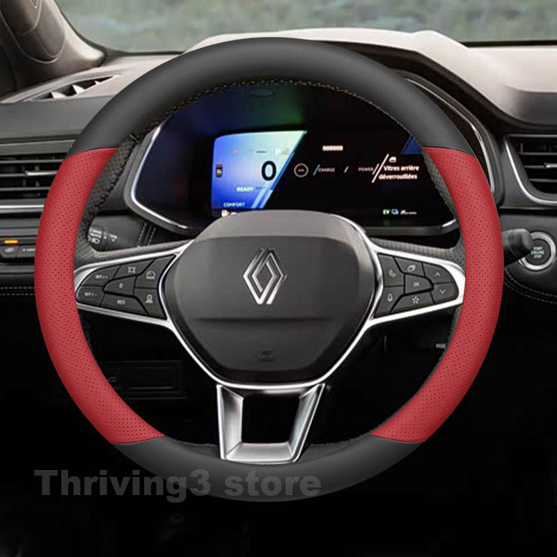 Leather Car Steering Wheel Cov - Tech Accessories Hub review and price