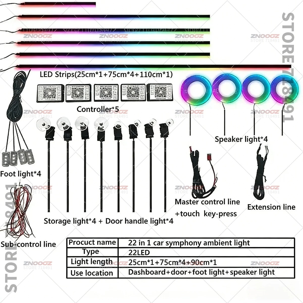 22in1 RGB Car Interior Acrylic - Tech Lighting Accessories review and price