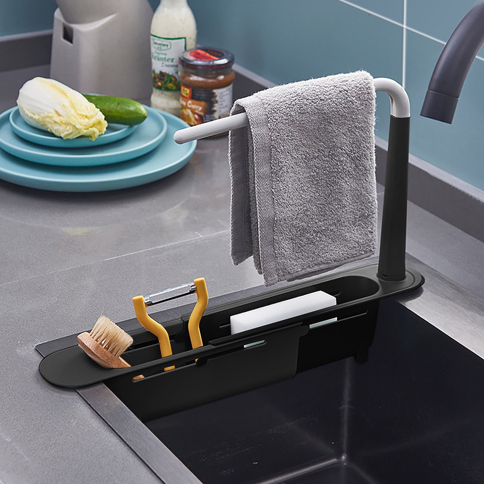elescopic Sink Shelf Drainer R - Tech Accessories Organizer review and price