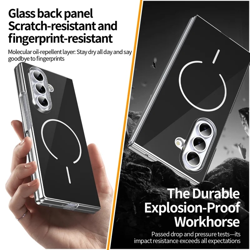 Glass Magnetic Folding Phone C - Tech Accessories Designer review and price