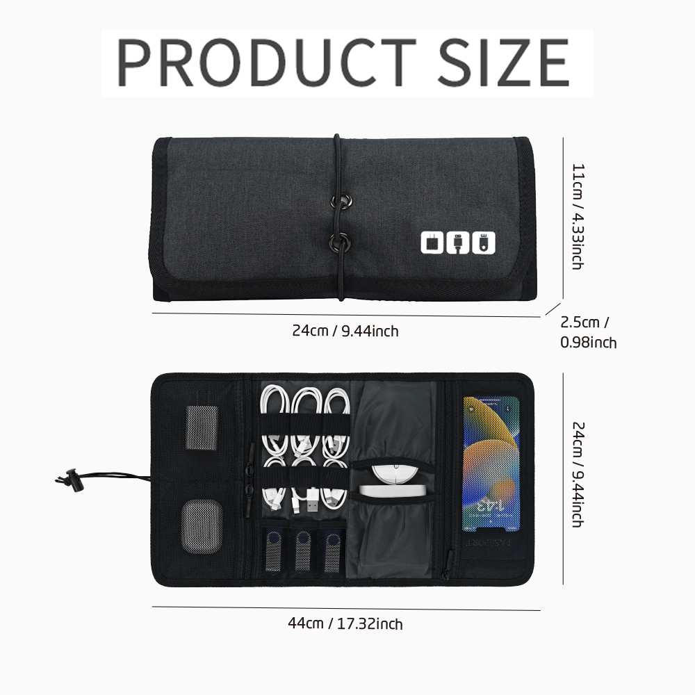 Tech Organizer Bag Cable Stora - Tech Accessories Travel review and price