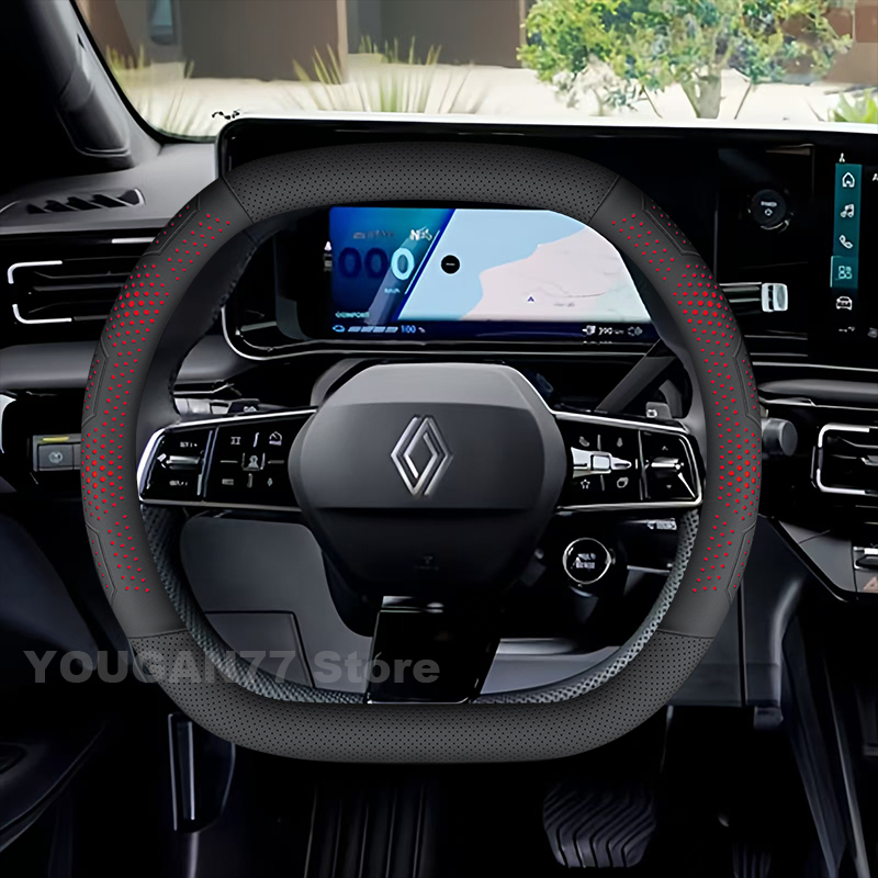 Leather Car Steering Wheel Cov - Tech Accessories Hub review and price