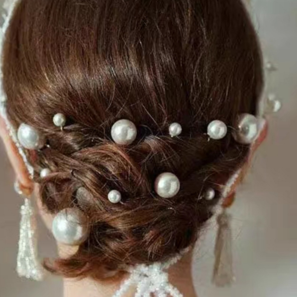 Pearl Crystal Hair Pins Comb S - Tech Accessories Women review and price