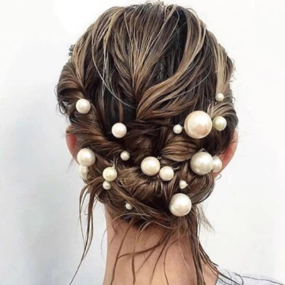 Pearl Crystal Hair Pins Comb S - Tech Accessories Women review and price