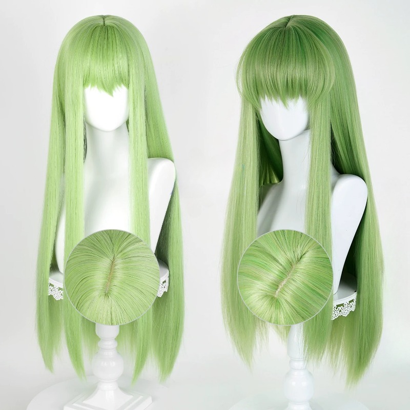 Anime CC Cosplay Green Wig Lon - Tech Accessories Women review and price