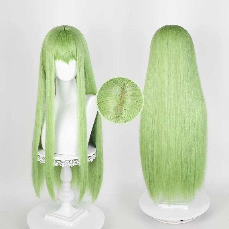 Anime CC Cosplay Green Wig Lon - Tech Accessories Women review and price