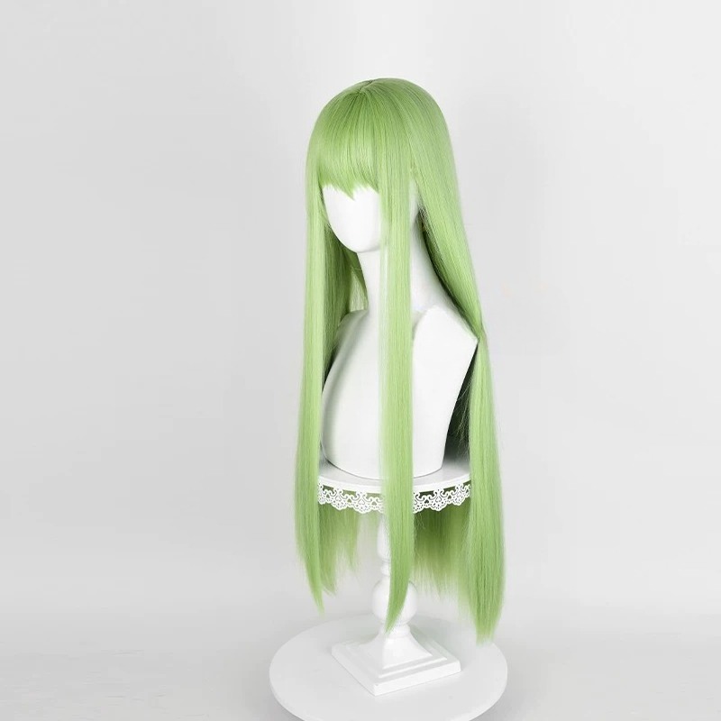 Anime CC Cosplay Green Wig Lon - Tech Accessories Women review and price