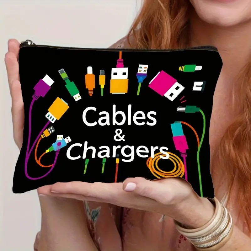 Black Tech Icon Cable Organize - Tech Accessories Travel review and price