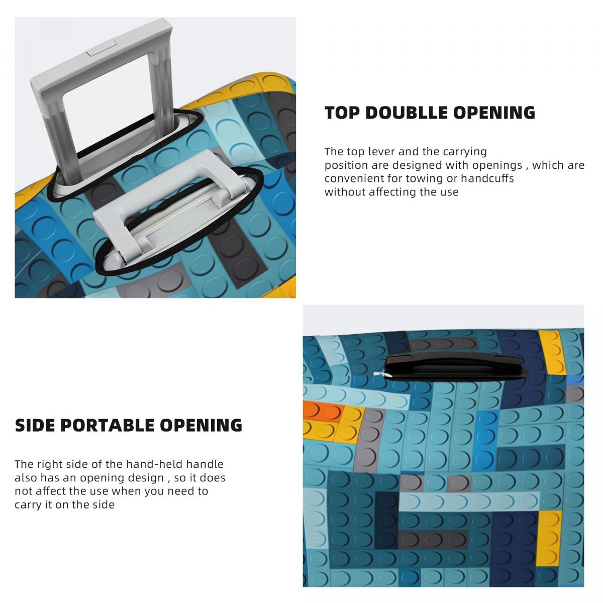 Blue Tech Pixel Building Block - Tech Accessories Travel review and price
